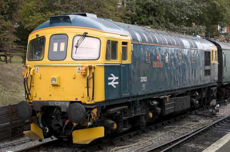 Class 33 33103 at Swanage Railway