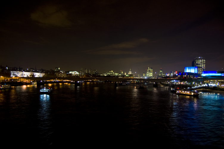 A view of Waterloo Bridge in London
